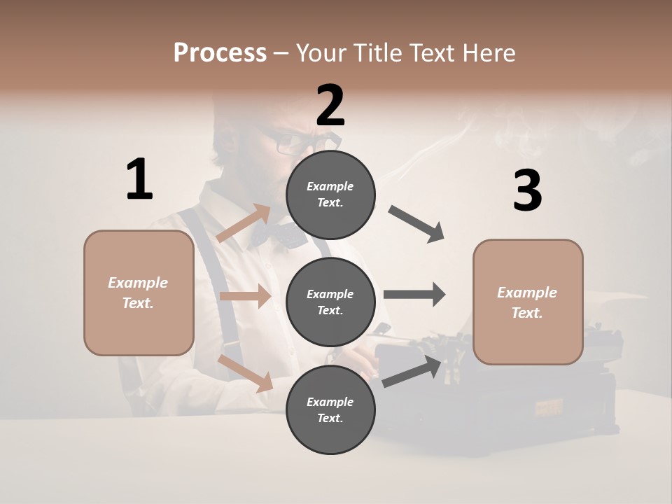 Business Fashion Beard PowerPoint Template