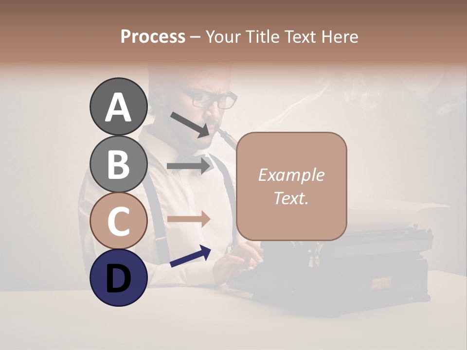 Business Fashion Beard PowerPoint Template