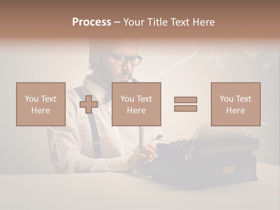 Business Fashion Beard PowerPoint Template