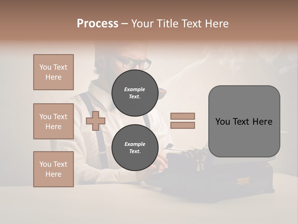 Business Fashion Beard PowerPoint Template