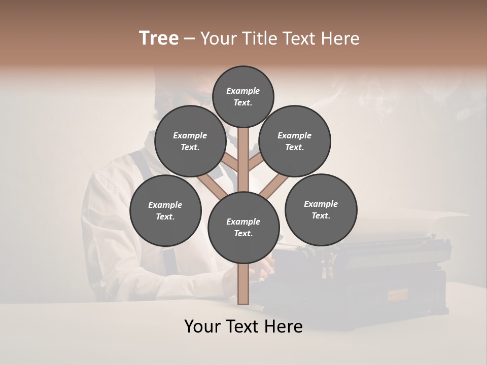 Business Fashion Beard PowerPoint Template