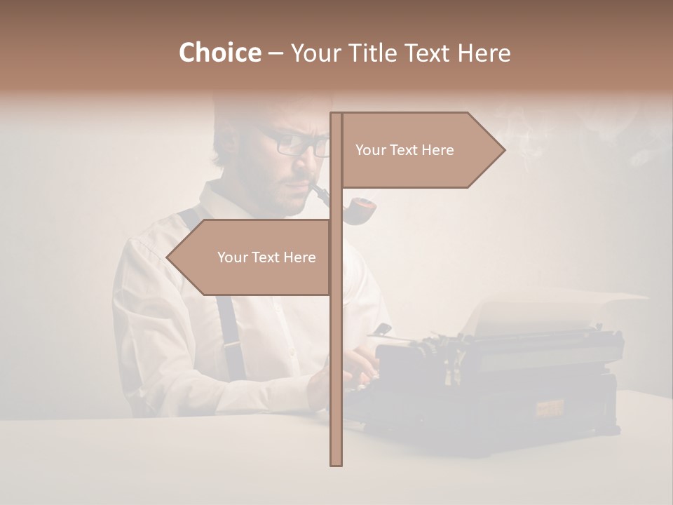 Business Fashion Beard PowerPoint Template