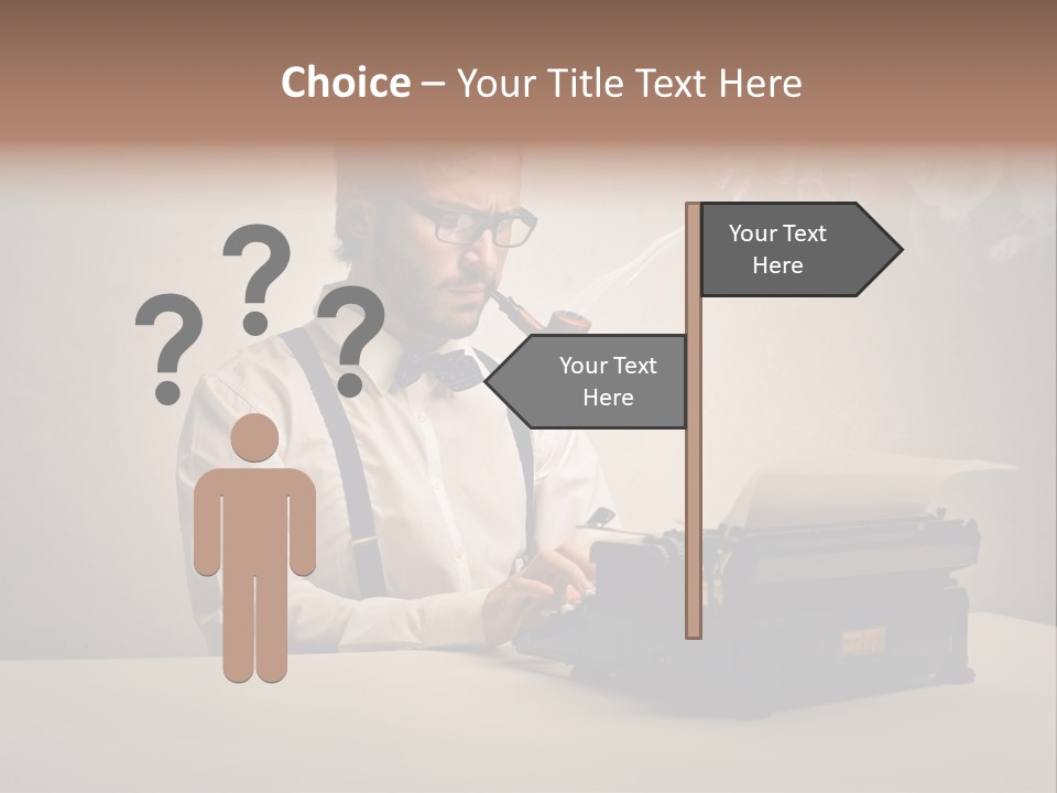 Business Fashion Beard PowerPoint Template