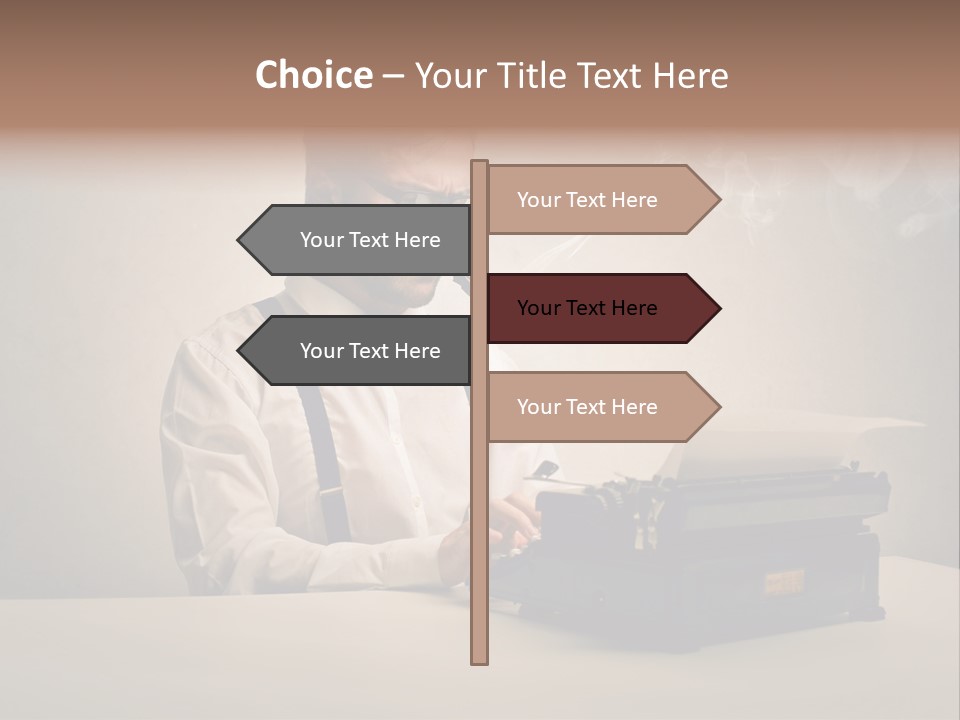 Business Fashion Beard PowerPoint Template