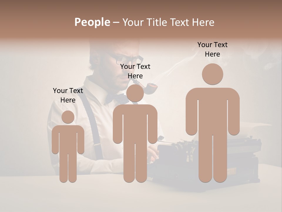 Business Fashion Beard PowerPoint Template