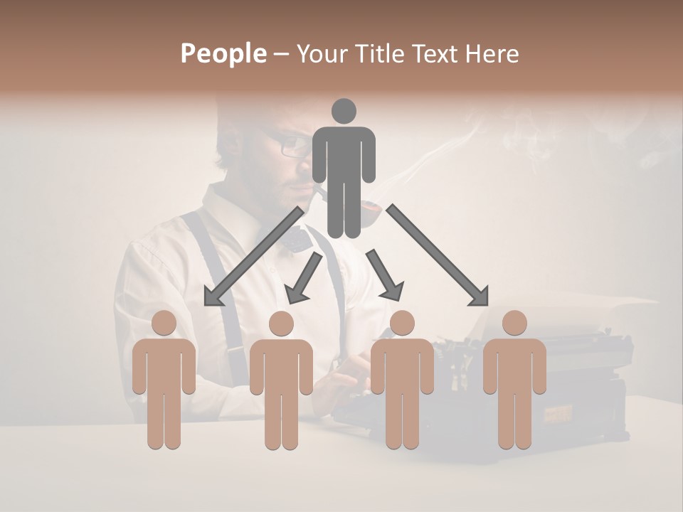 Business Fashion Beard PowerPoint Template