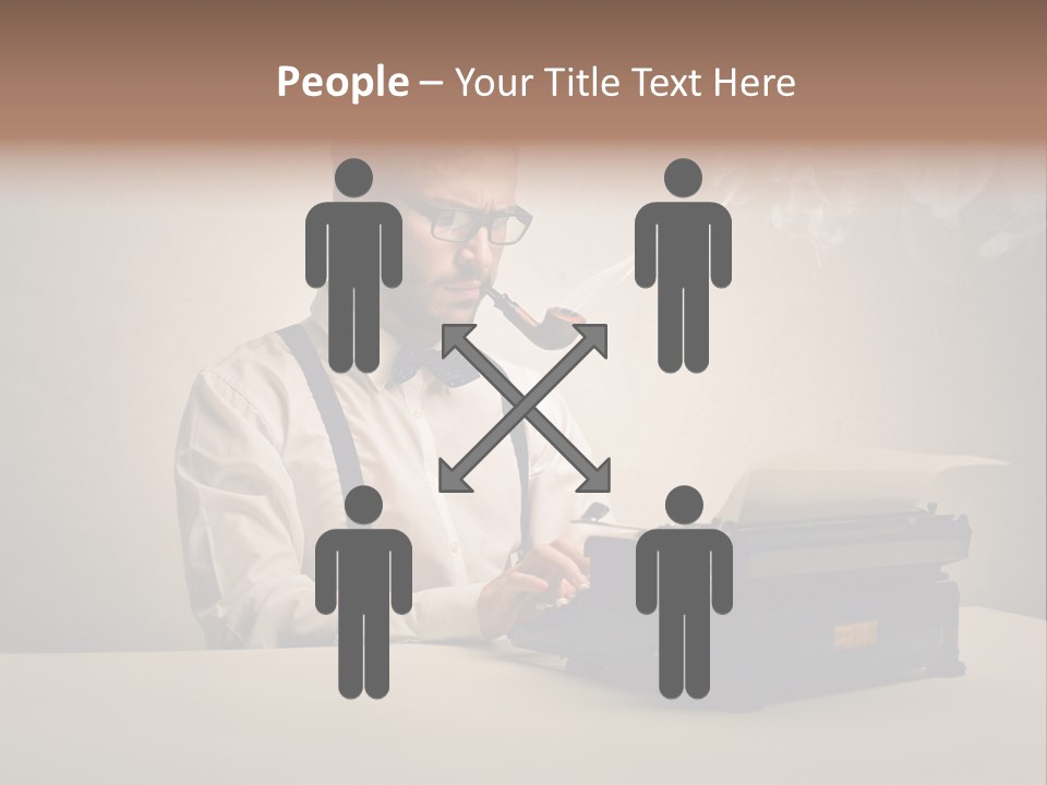 Business Fashion Beard PowerPoint Template