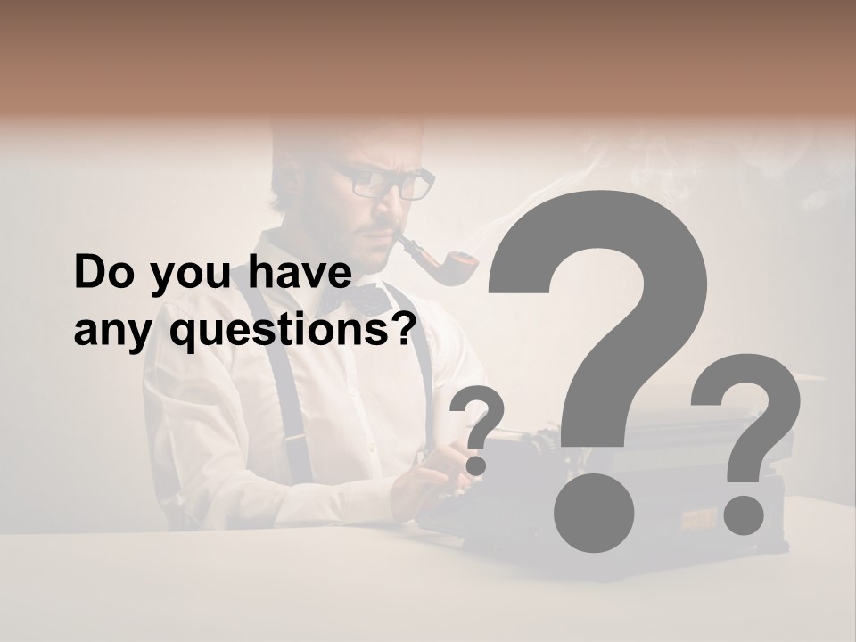 Business Fashion Beard PowerPoint Template