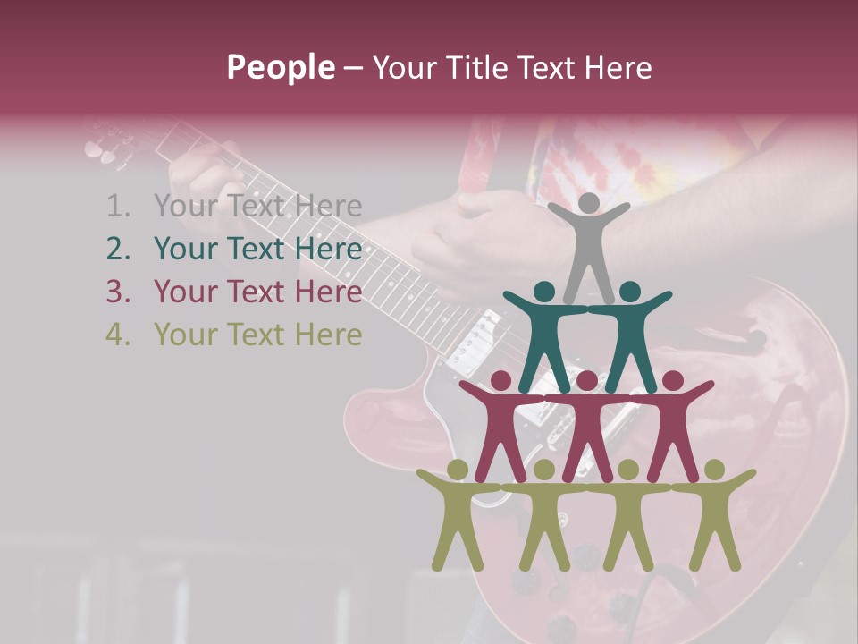 Fingers Standing Electric PowerPoint Template