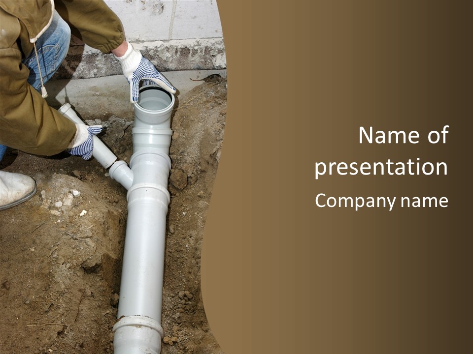 Material Pipework Sewage PowerPoint Template