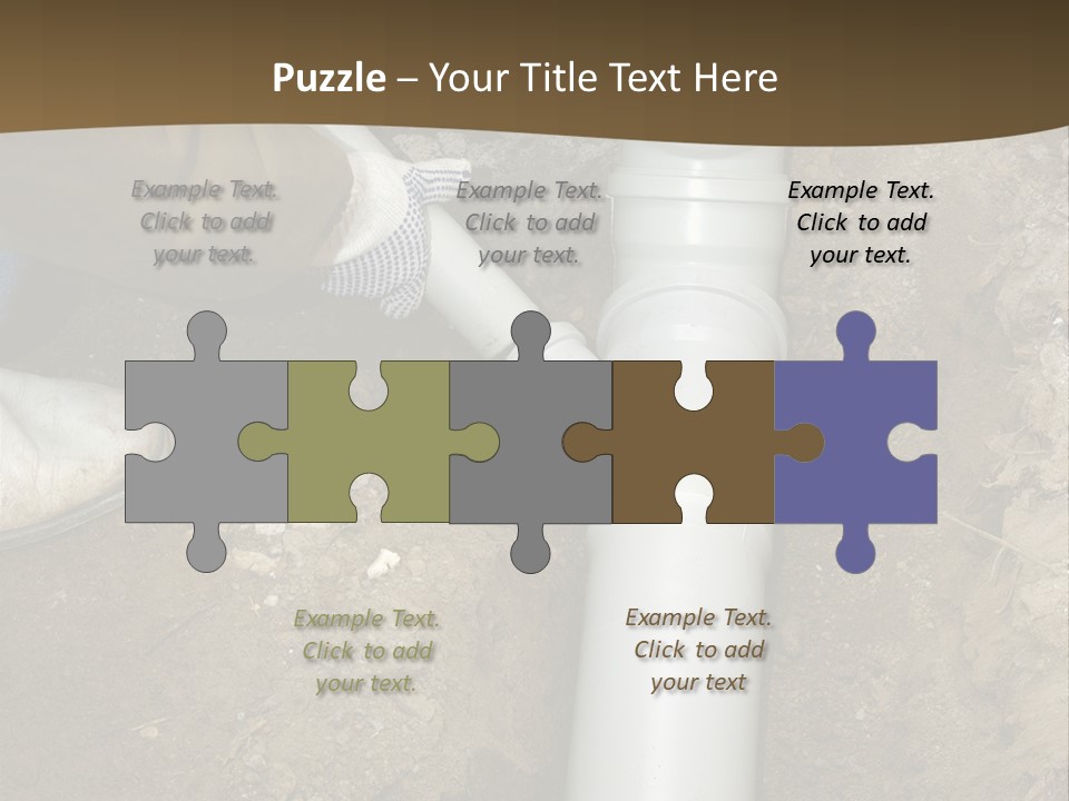 Material Pipework Sewage PowerPoint Template