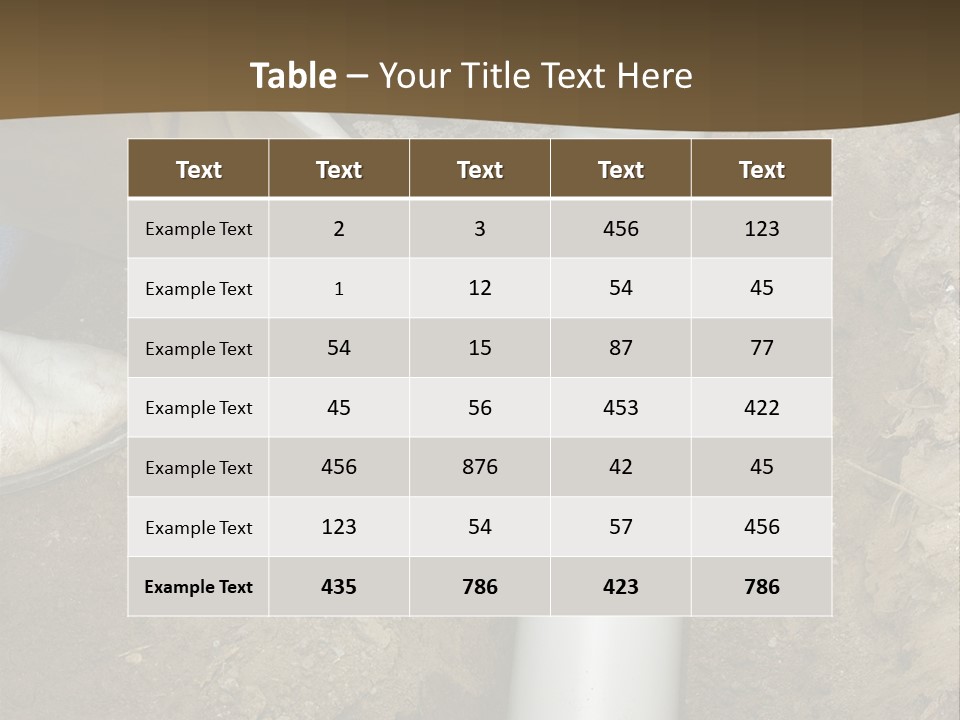Material Pipework Sewage PowerPoint Template