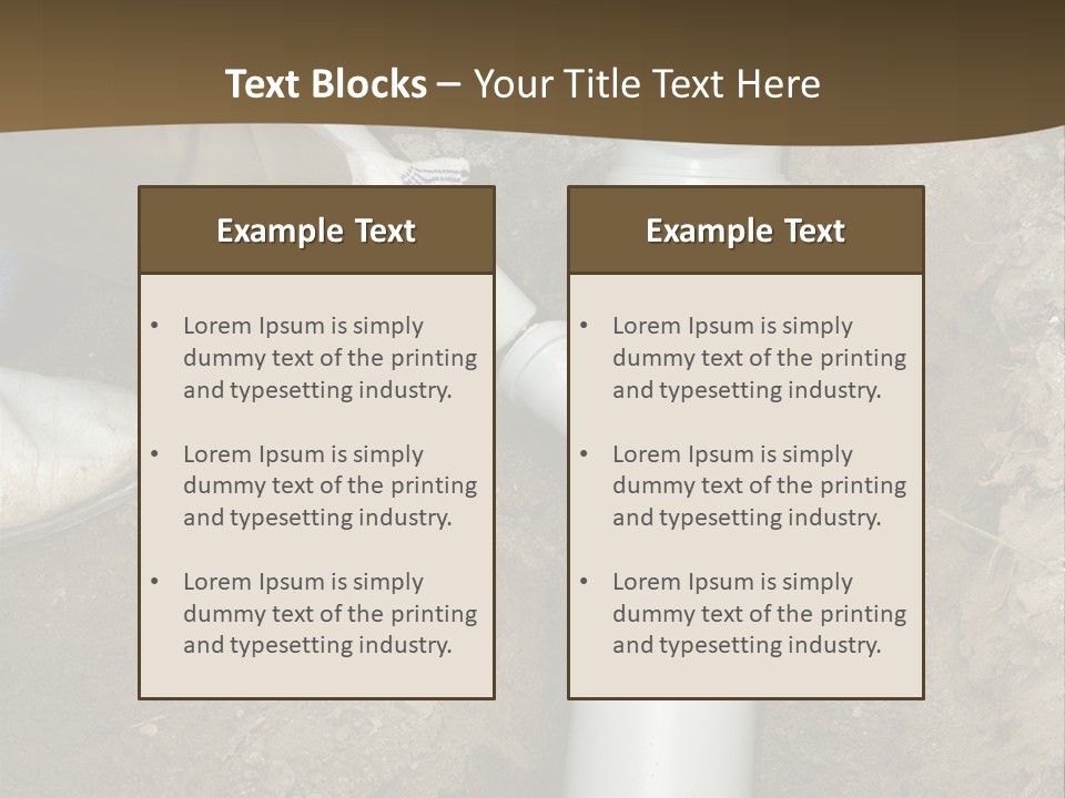 Material Pipework Sewage PowerPoint Template
