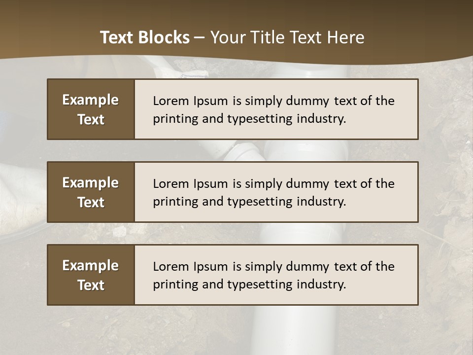 Material Pipework Sewage PowerPoint Template