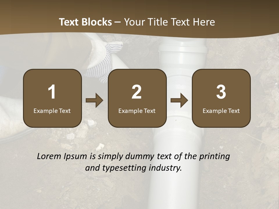 Material Pipework Sewage PowerPoint Template