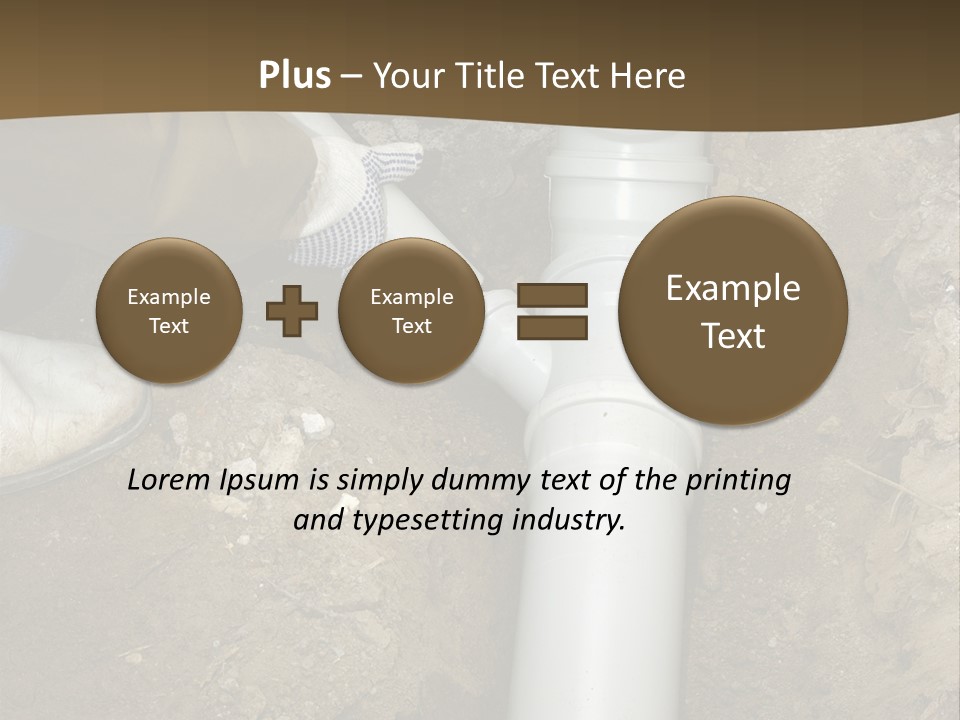 Material Pipework Sewage PowerPoint Template