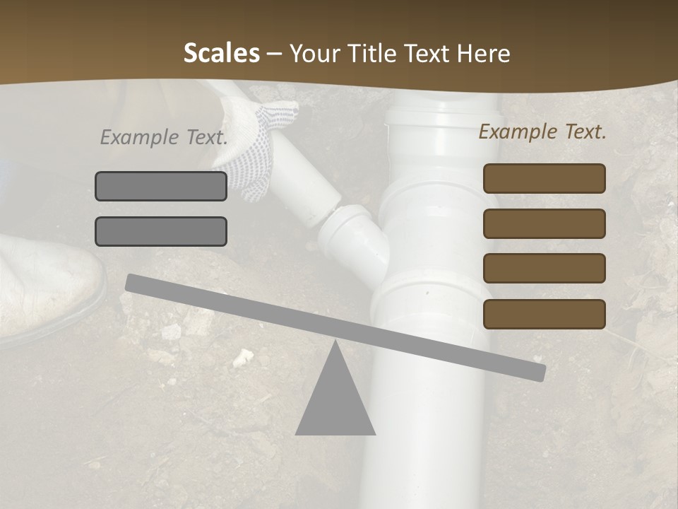 Material Pipework Sewage PowerPoint Template