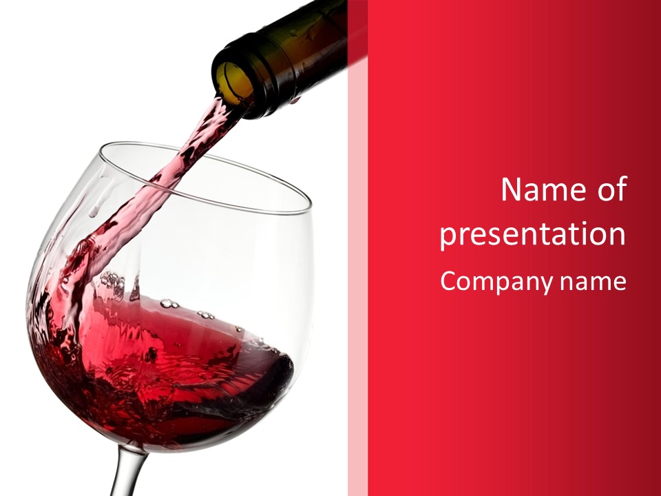 Alcohol Celebrate Splash PowerPoint Template