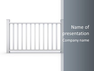 Design Railing Isolate PowerPoint Template