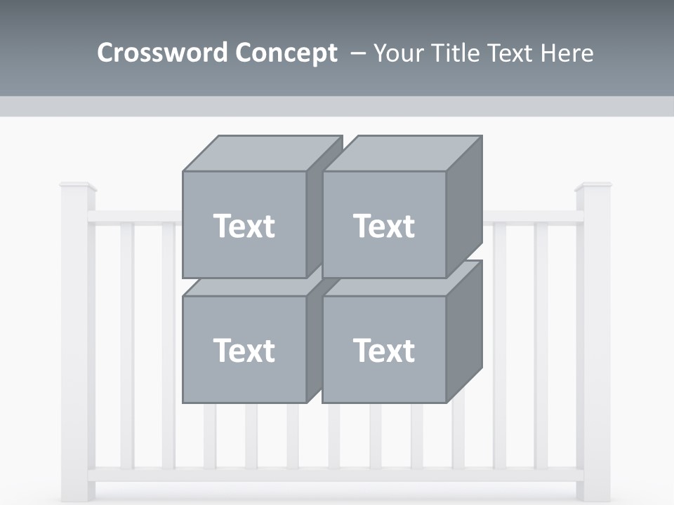 Design Railing Isolate PowerPoint Template
