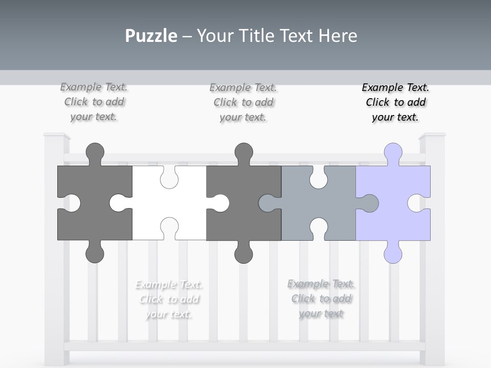 Design Railing Isolate PowerPoint Template