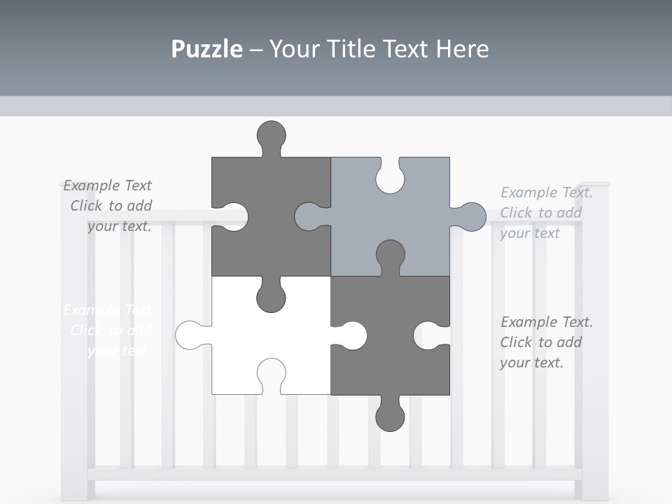 Design Railing Isolate PowerPoint Template