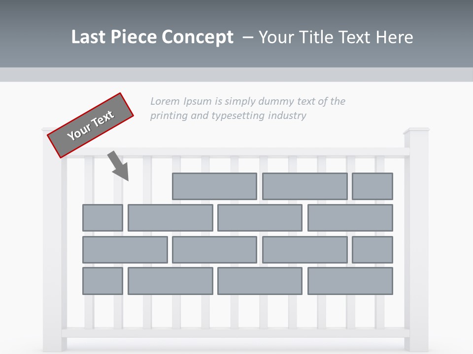 Design Railing Isolate PowerPoint Template