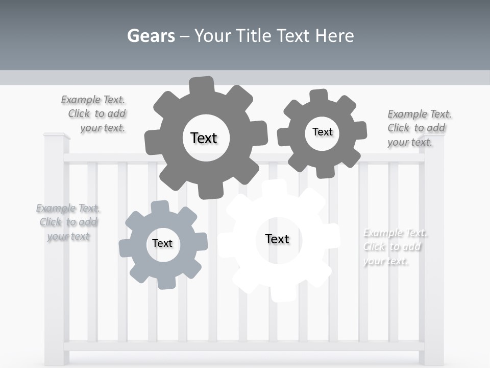 Design Railing Isolate PowerPoint Template