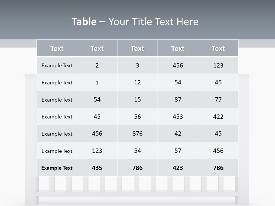 Design Railing Isolate PowerPoint Template
