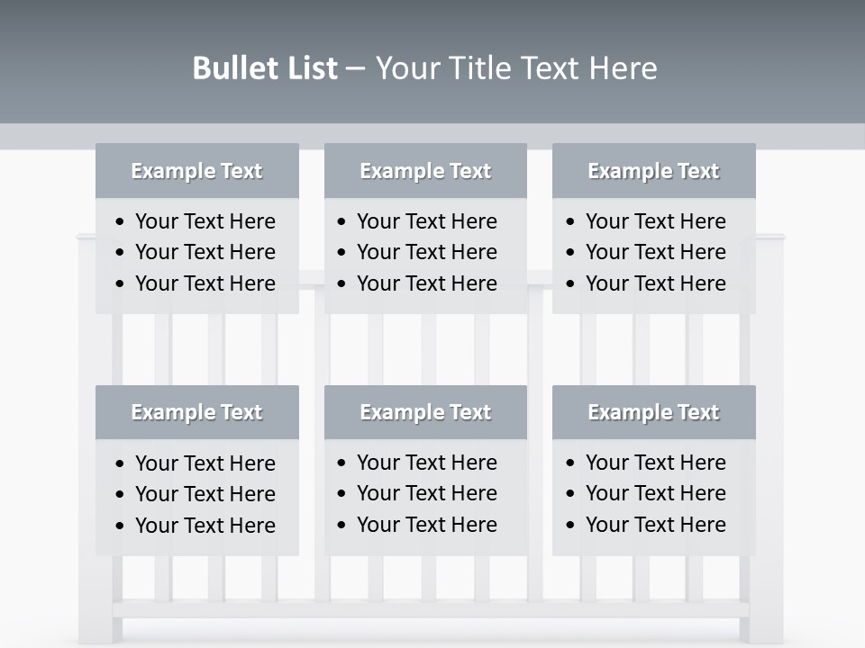 Design Railing Isolate PowerPoint Template