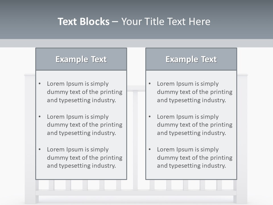 Design Railing Isolate PowerPoint Template