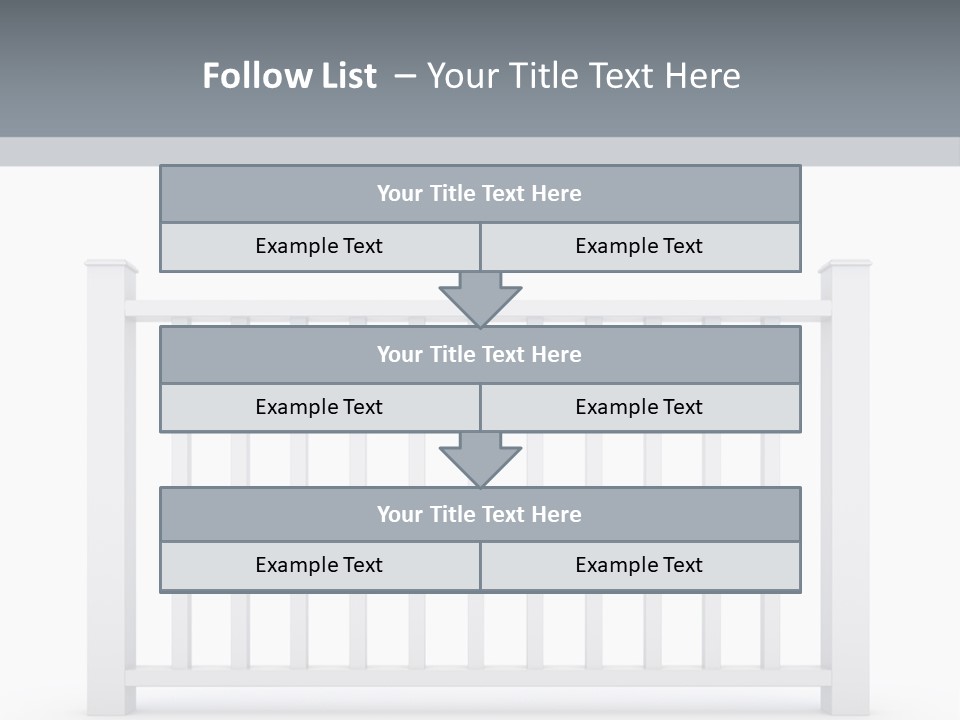 Design Railing Isolate PowerPoint Template