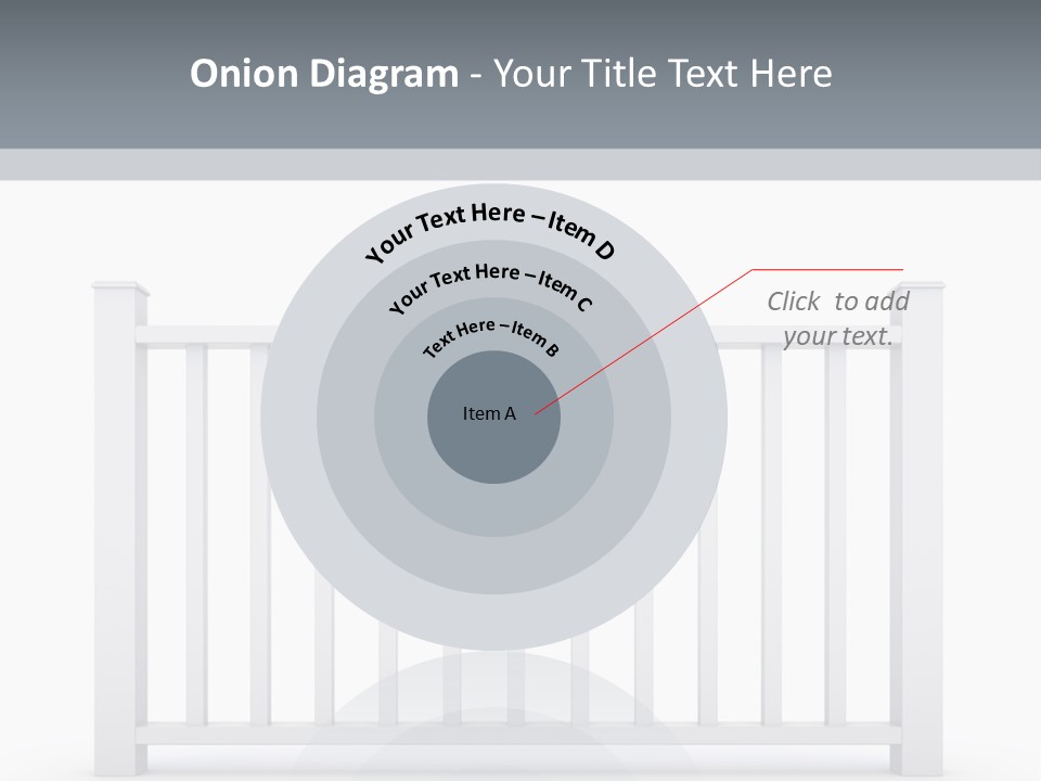 Design Railing Isolate PowerPoint Template