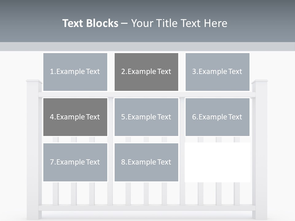 Design Railing Isolate PowerPoint Template