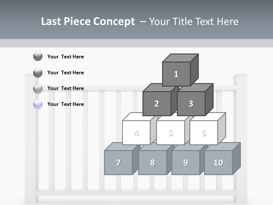 Design Railing Isolate PowerPoint Template