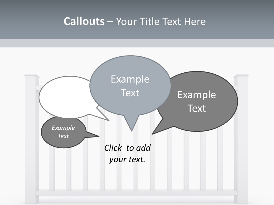 Design Railing Isolate PowerPoint Template