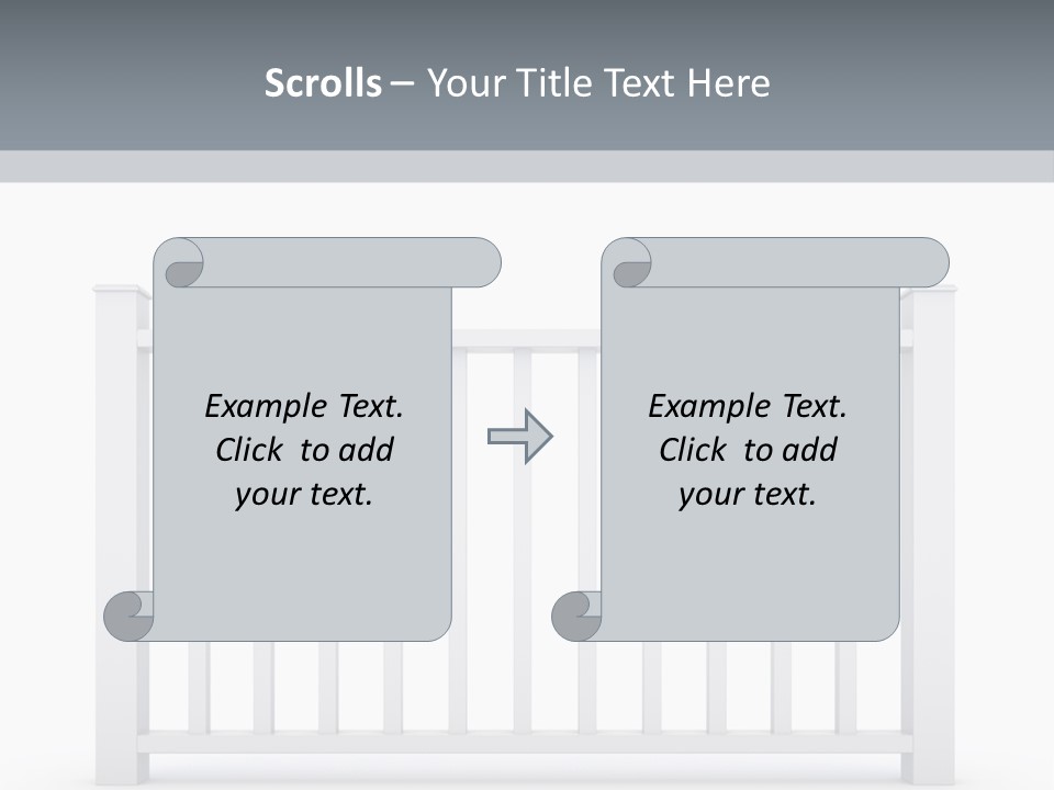 Design Railing Isolate PowerPoint Template