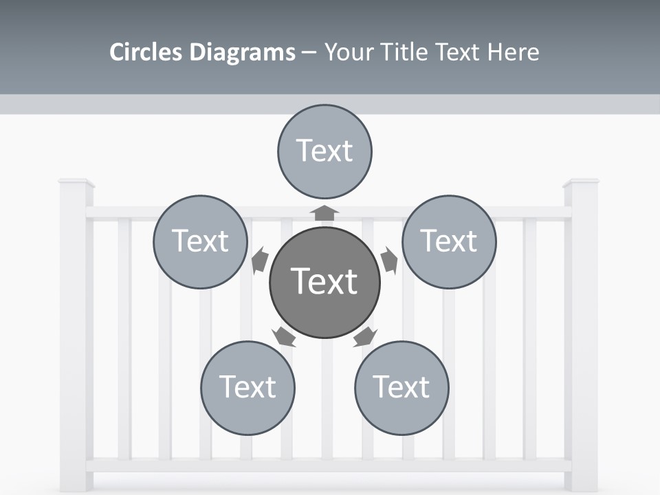 Design Railing Isolate PowerPoint Template