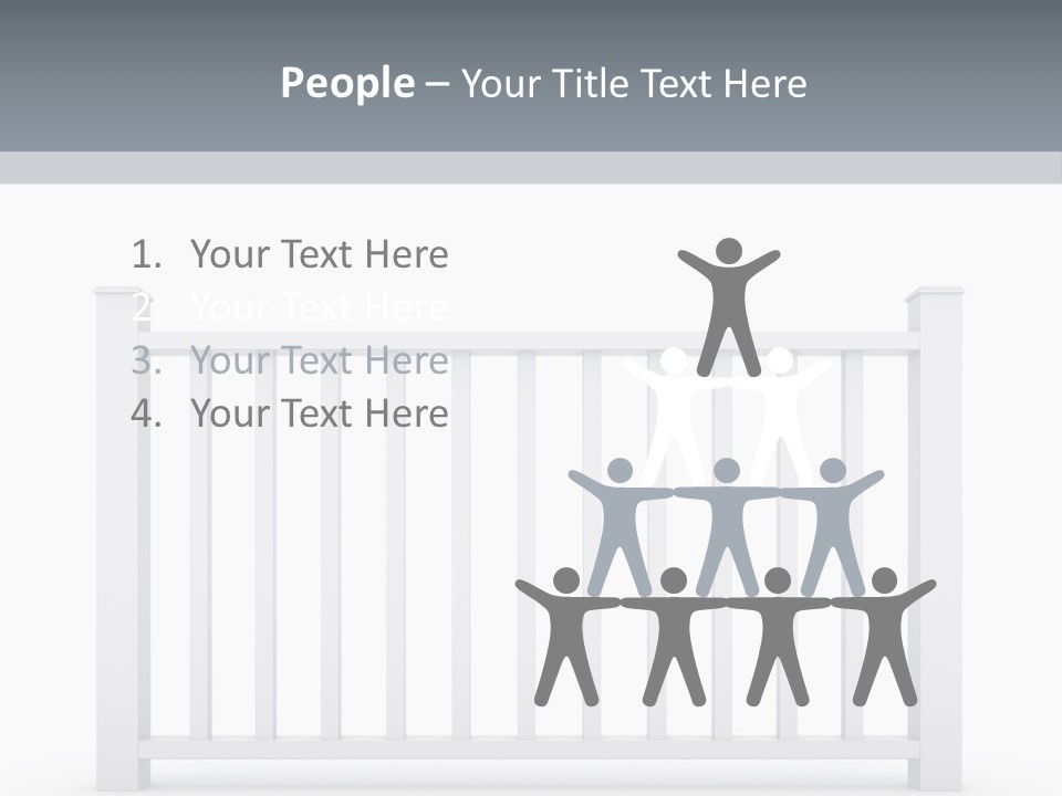 Design Railing Isolate PowerPoint Template