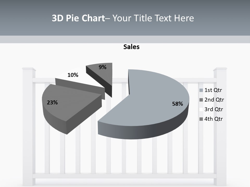 Design Railing Isolate PowerPoint Template