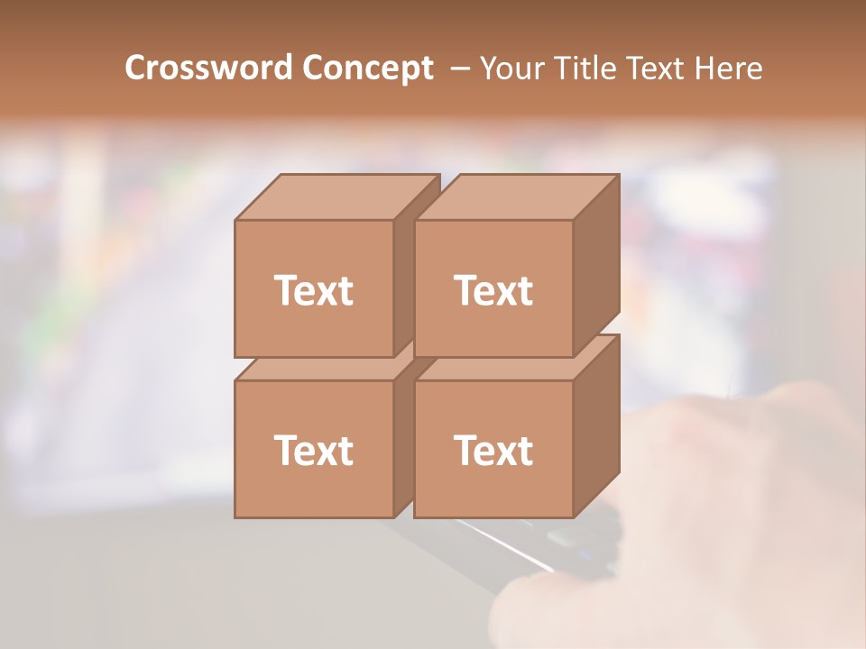 Video Monitor Black PowerPoint Template