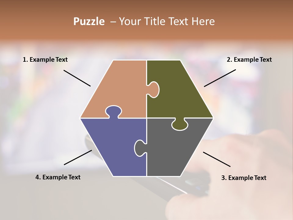Video Monitor Black PowerPoint Template
