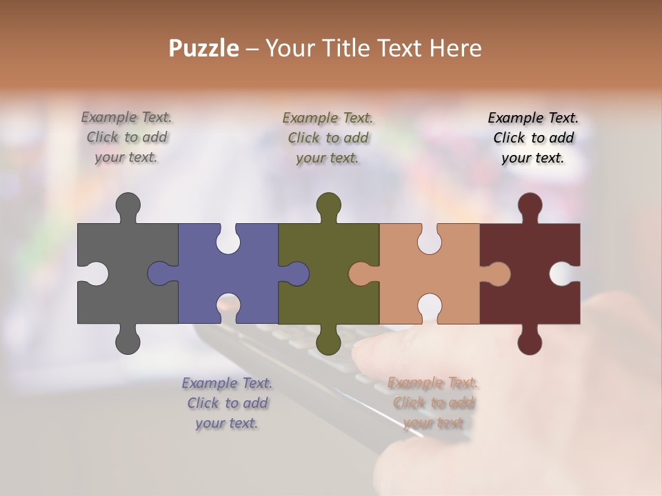 Video Monitor Black PowerPoint Template