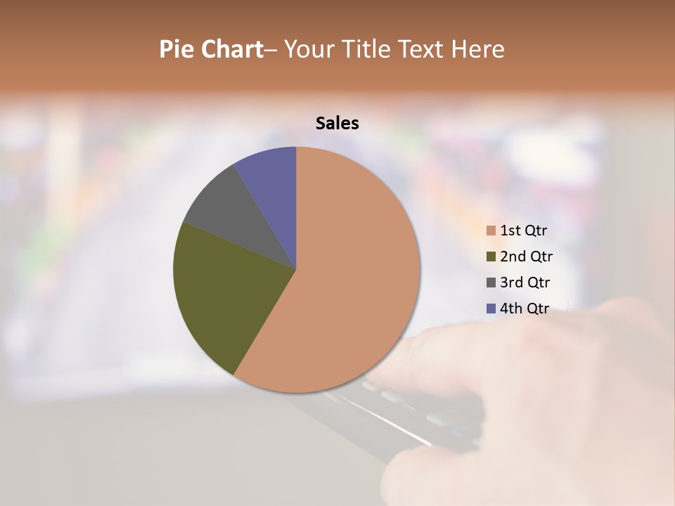 Video Monitor Black PowerPoint Template
