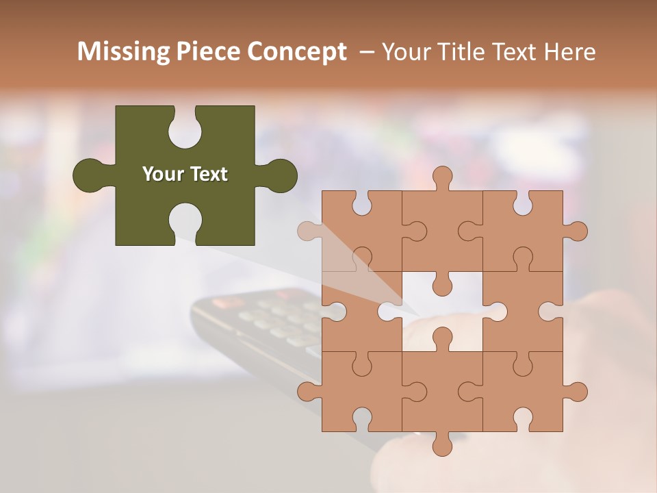 Video Monitor Black PowerPoint Template