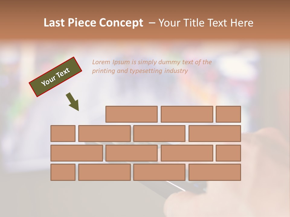 Video Monitor Black PowerPoint Template