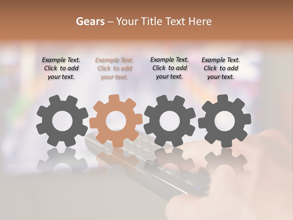 Video Monitor Black PowerPoint Template