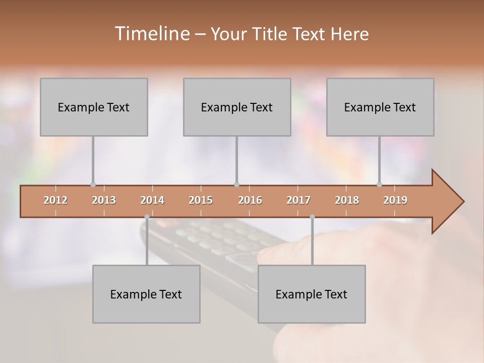 Video Monitor Black PowerPoint Template