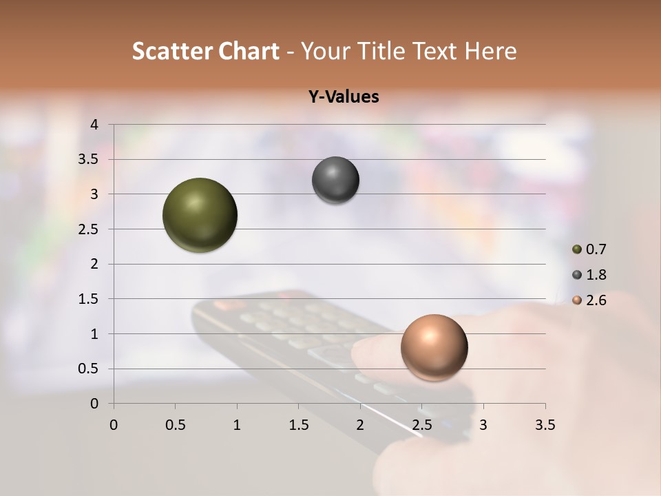Video Monitor Black PowerPoint Template