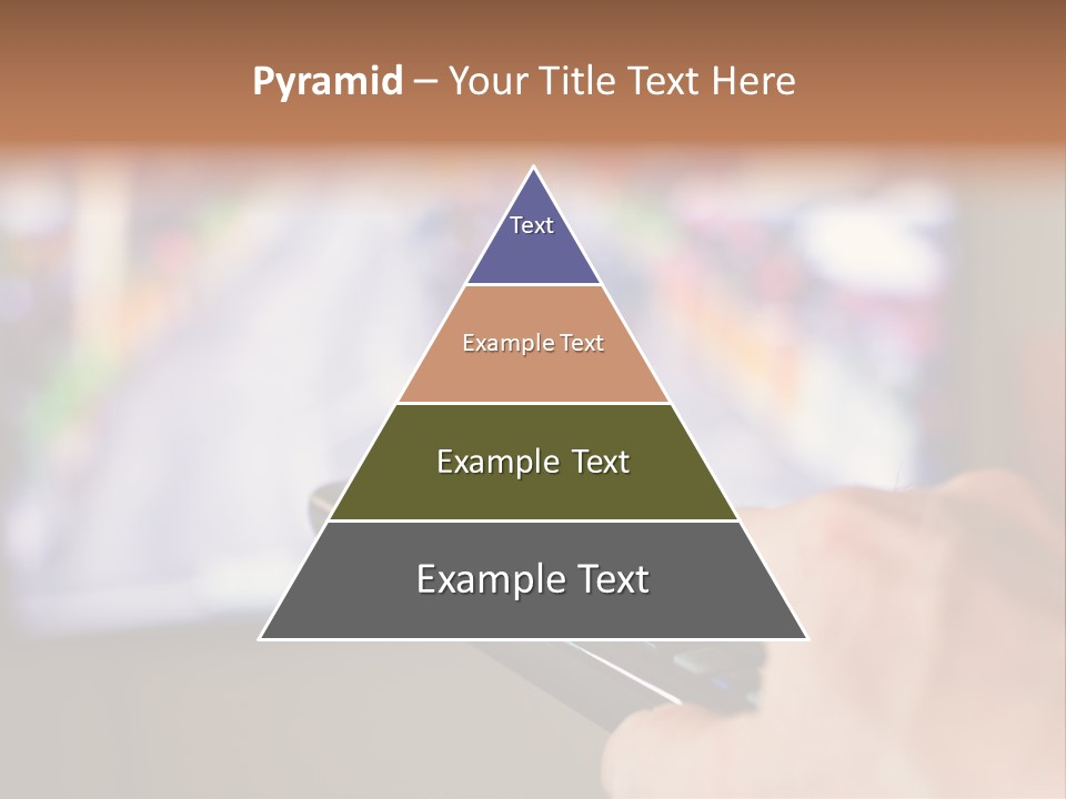 Video Monitor Black PowerPoint Template